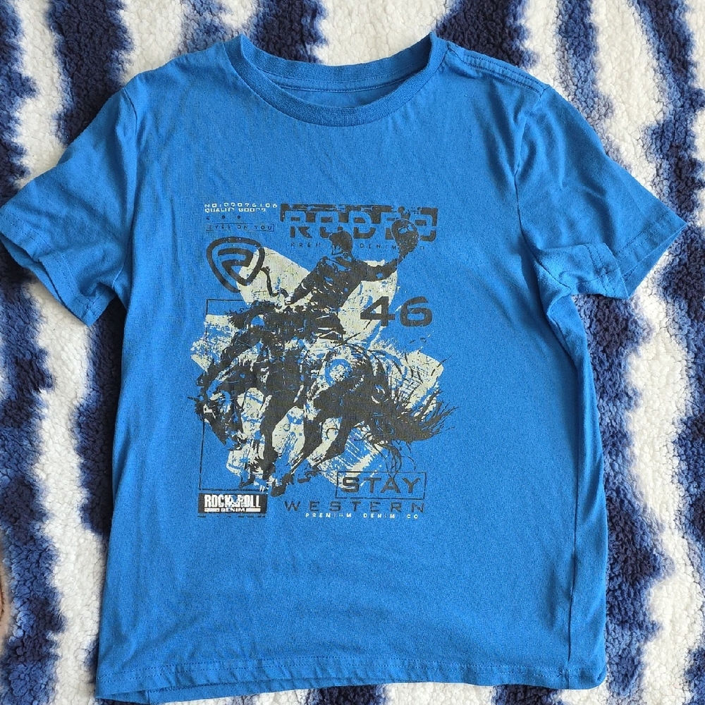 Rock & Roll Kids Rodeo Blue T-Shirt